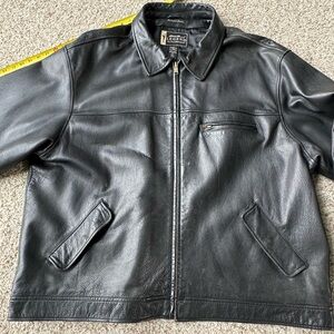 Eddie Bauer Legends Leather Jacket 3XL Tall xxxlt